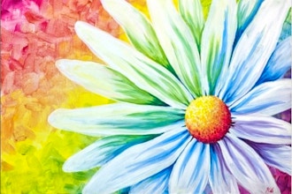 Paint Nite: Rainbow Daisy III